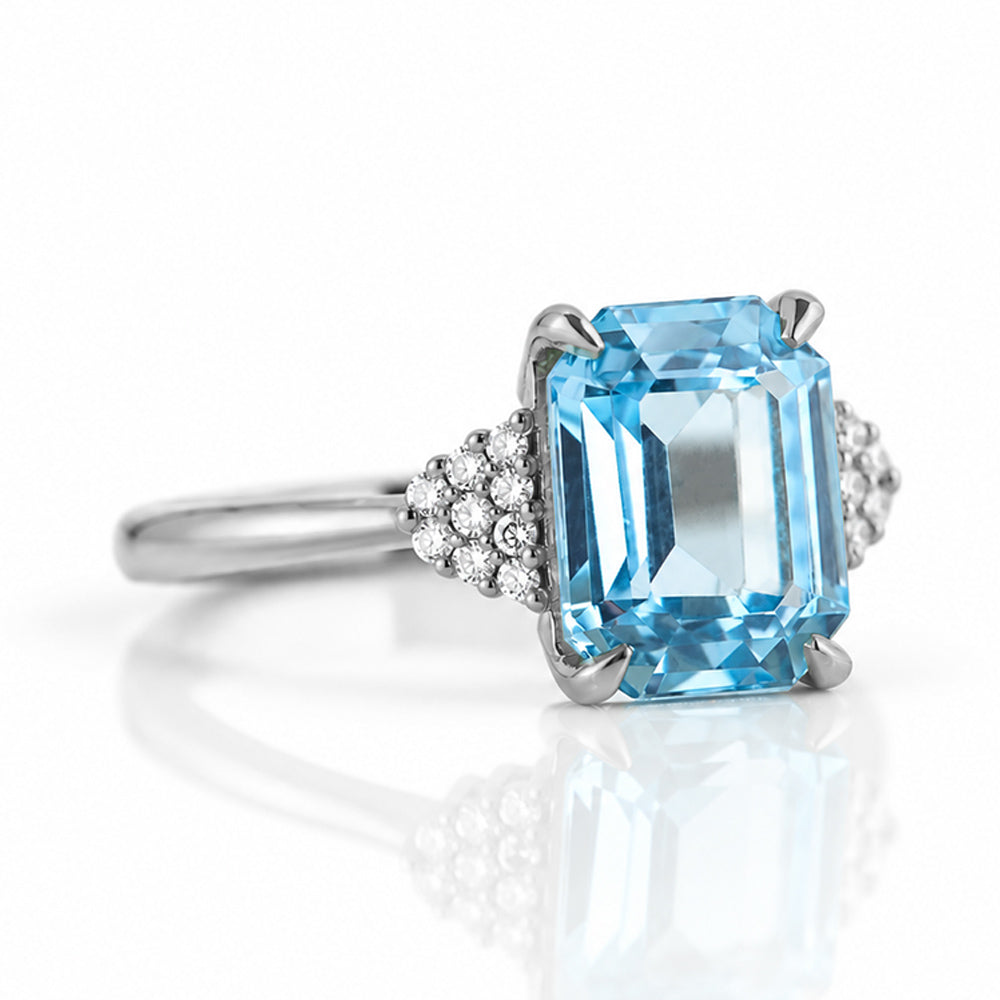 Zandri, Swiss Topaz and Diamond Ring - Victoria's Jewellery