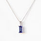 Emerald cut Tanzanite and Diamond Pendant - Victoria's Jewellery