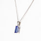 Emerald cut Tanzanite and Diamond Pendant - Victoria's Jewellery