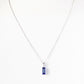 Emerald cut Tanzanite and Diamond Pendant - Victoria's Jewellery