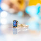 Adison, a London Blue Topaz Emerald cut Ring - Victoria's Jewellery