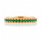 Emma, Emerald Half Eternity Ring - 1.5mm - Victoria's Jewellery