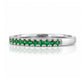Emma, Emerald Half Eternity Ring - 1.5mm - Victoria's Jewellery