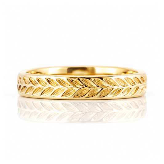 The Wreath, an Engraved Eternity Ring - Victoria's Jewellery