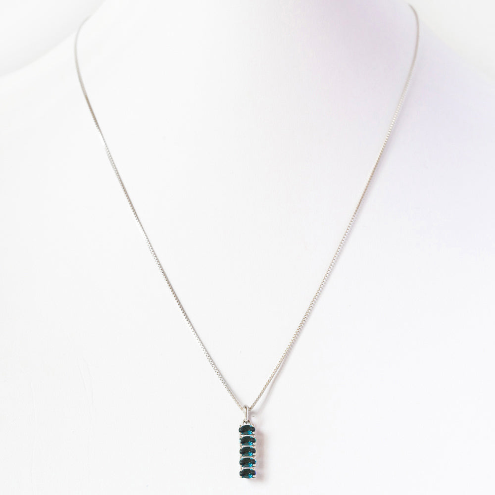 Willow, London Blue Topaz Necklace - Victoria's Jewellery