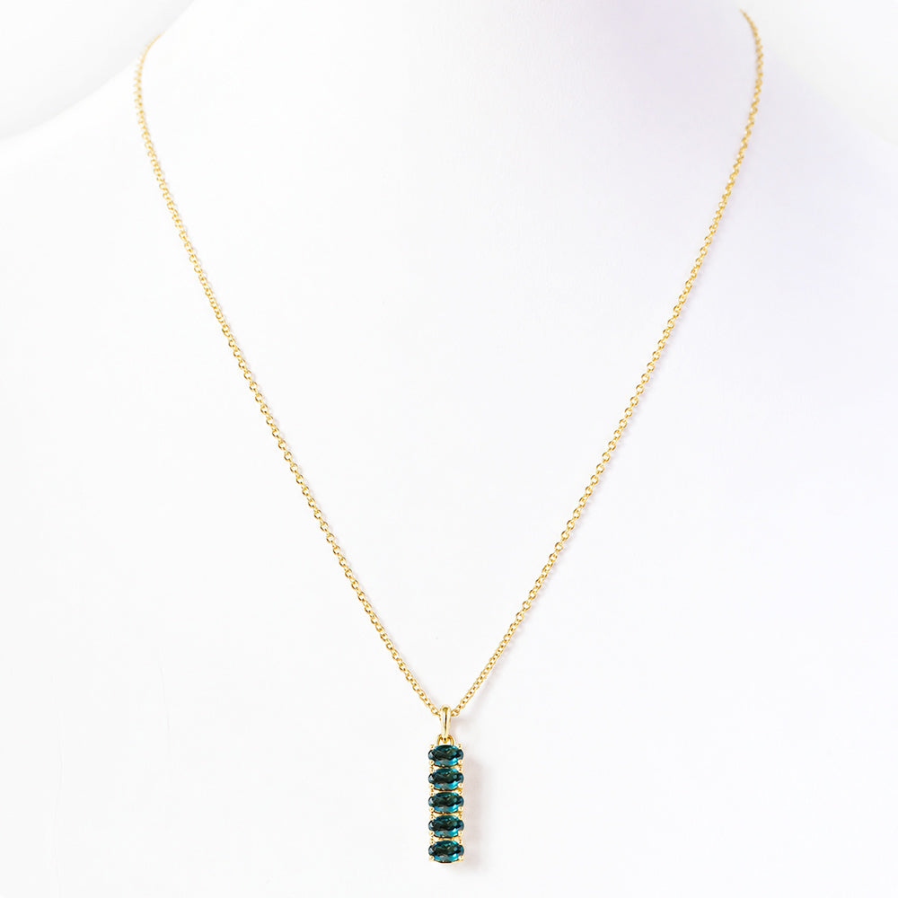 Willow, London Blue Topaz Necklace - Victoria's Jewellery