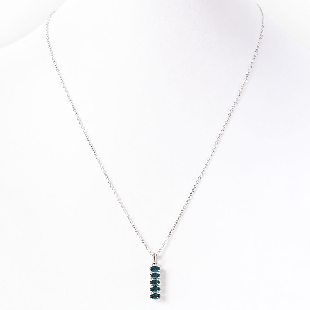 Willow, London Blue Topaz Necklace - Victoria's Jewellery
