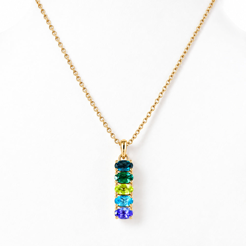 Willow, Blue-Green Necklace - Victoria's Jewellery