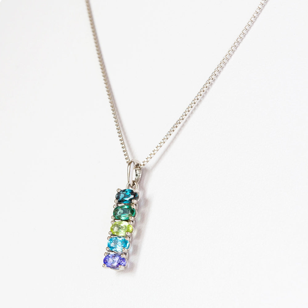 Willow, Blue-Green Necklace - Victoria's Jewellery