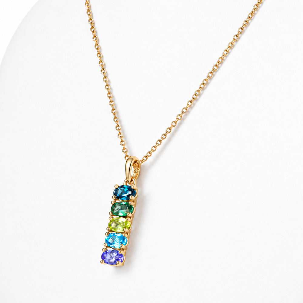 Willow, Blue-Green Necklace - Victoria's Jewellery