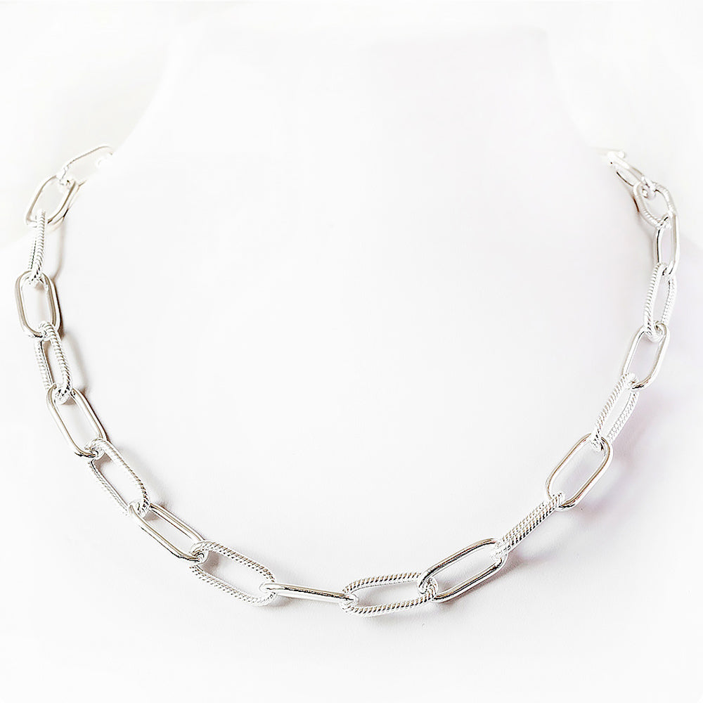 Fancy Large Paper Clip Chain - Victoria's Jewellery