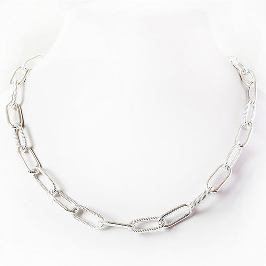 Fancy Large Paper Clip Chain - Victoria's Jewellery