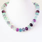 The Minty Fluorite Bead Necklace with Blue Topaz Charm - Victoria's Jewellery