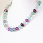 The Minty Fluorite Bead Necklace with Blue Topaz Charm - Victoria's Jewellery