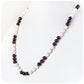 Garnet and Fresh Water Pearl Necklace