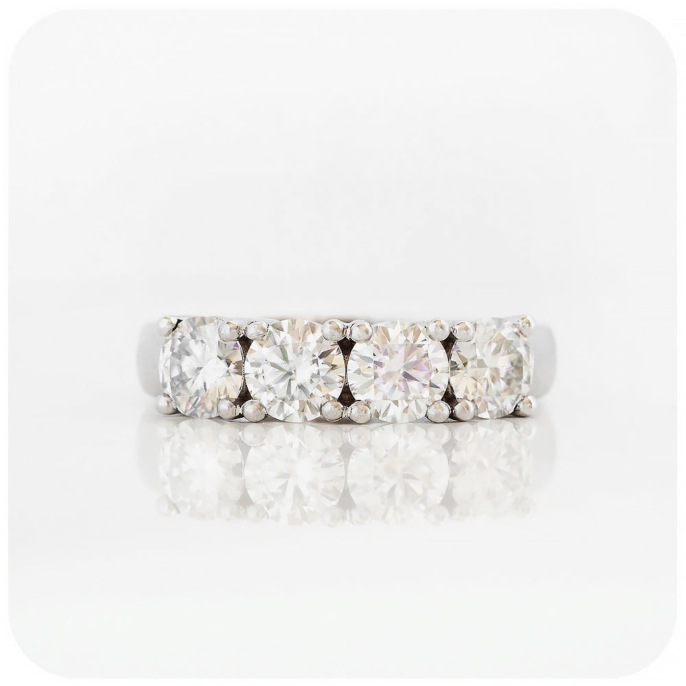 Brilliant cut Lab Grown Diamond Half Eternity Wedding Ring - Victoria's Jewellery