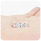 Brilliant cut Lab Grown Diamond Half Eternity Wedding Ring - Victoria's Jewellery