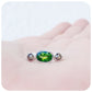 Green Tourmaline and Diamond Ring