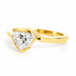 Celeste, a Heart Cut Lab Diamond Ring