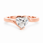 Celeste, a Heart Cut Lab Diamond Ring
