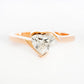 Celeste, a Heart Cut Lab Diamond Ring - Victoria's Jewellery