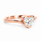 Celeste, a Heart Cut Lab Diamond Ring