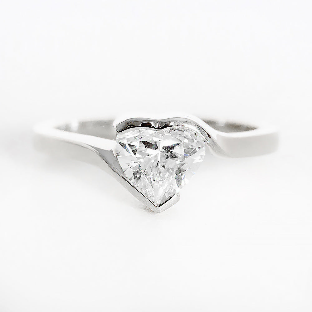 Celeste, a Heart Cut Lab Diamond Ring - Victoria's Jewellery