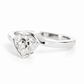 Celeste, a Heart Cut Lab Diamond Ring