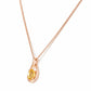 Infinity, Citrine Pendant - 7x5mm