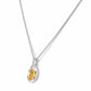 Infinity, Citrine Pendant - 7x5mm