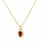 Infinity, Garnet Pendant - 7x5mm