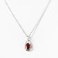 The Infinity Pendant with Garnet