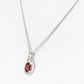 The Infinity Pendant with Garnet