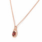 Infinity, Garnet Pendant - 7x5mm