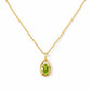Infinity, Peridot Pendant - 7x5mm - Victoria's Jewellery