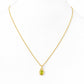 Infinity, Peridot Pendant - 7x5mm - Victoria's Jewellery