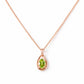 Infinity, Peridot Pendant - 7x5mm - Victoria's Jewellery