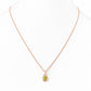 Infinity, Peridot Pendant - 7x5mm - Victoria's Jewellery