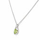 Infinity, Peridot Pendant - 7x5mm - Victoria's Jewellery