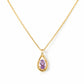 Infinity, Pink Amethyst Pendant - 7x5mm