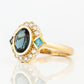Leonor, a London Blue Topaz and Diamond Ring