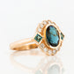 Leonor, a London Blue Topaz and Diamond Ring