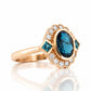 Leonor, a London Blue Topaz and Diamond Ring - Victoria's Jewellery