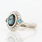 Leonor, a London Blue Topaz and Diamond Ring