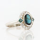 Leonor, a London Blue Topaz and Diamond Ring