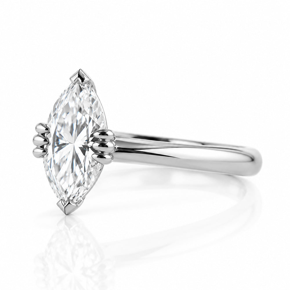 Tatum, a Marquise cut Lab Diamond Ring - Victoria's Jewellery