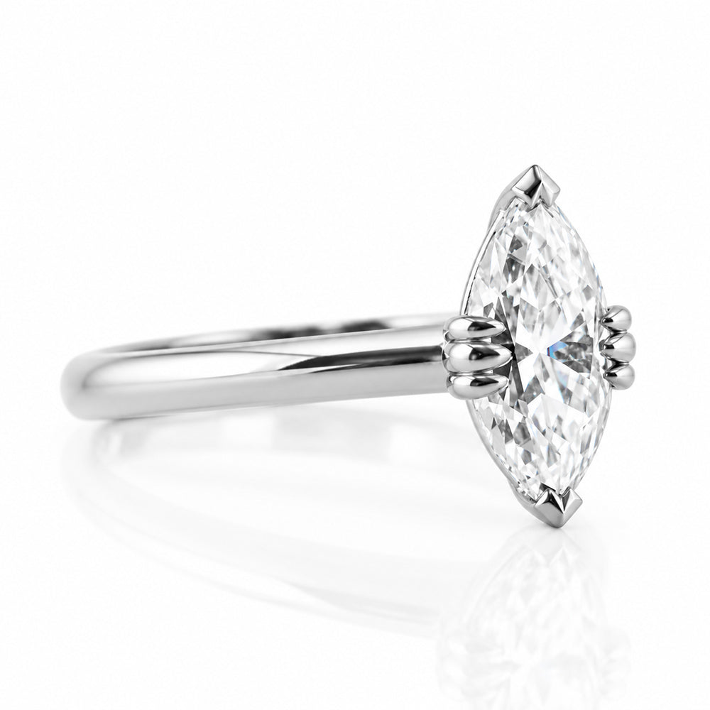 Tatum, a Marquise cut Lab Diamond Ring - Victoria's Jewellery