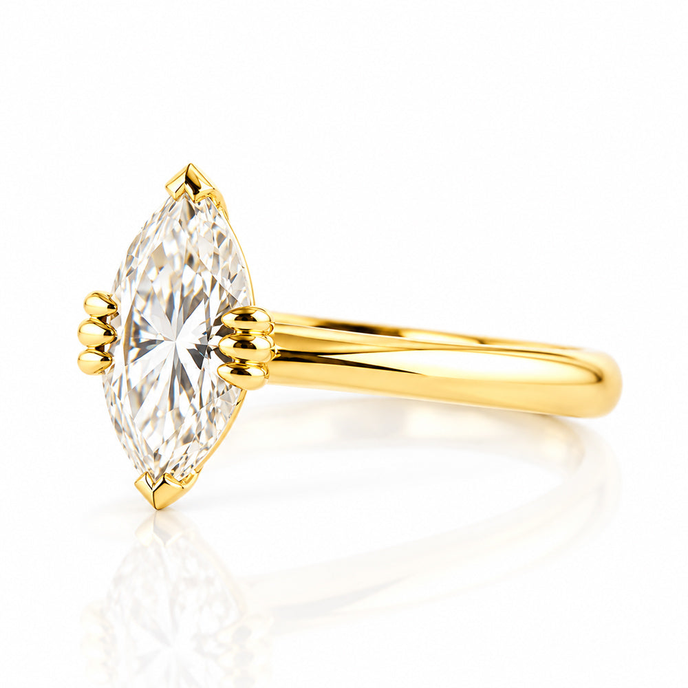 Tatum, a Marquise cut Lab Diamond Ring - Victoria's Jewellery
