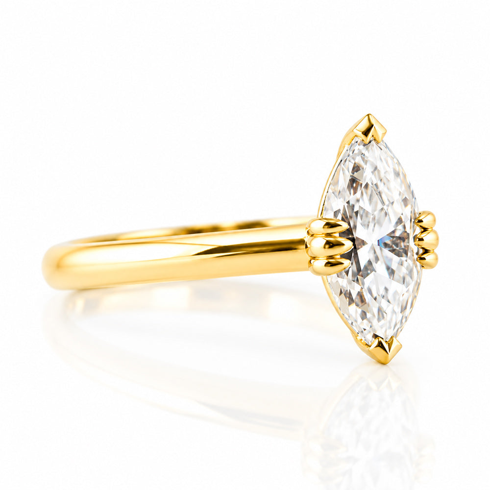 Tatum, a Marquise cut Lab Diamond Ring - Victoria's Jewellery