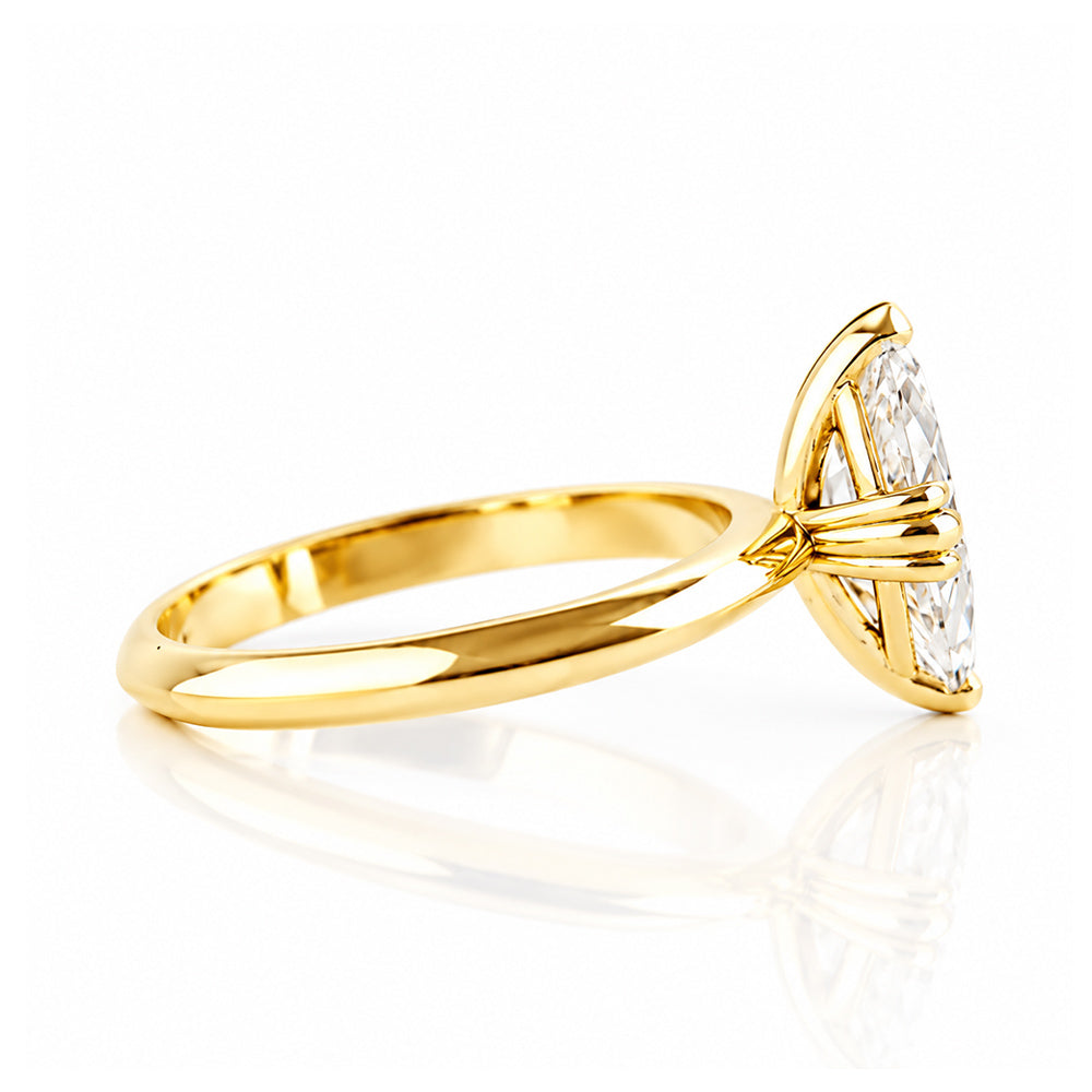 Tatum, a Marquise cut Lab Diamond Ring - Victoria's Jewellery